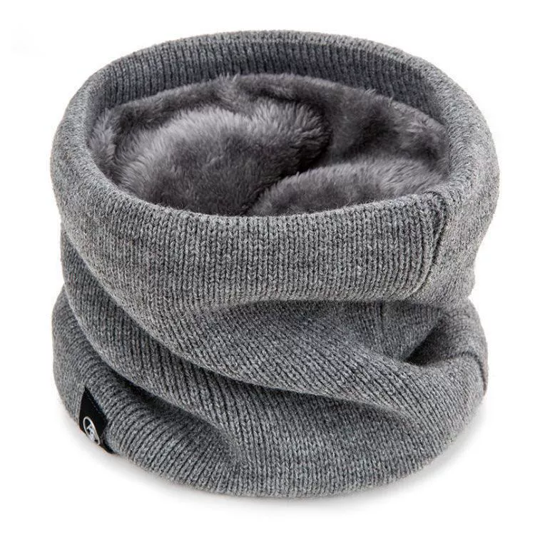 Универсальная knitted шея-воротник, зимний шарф из флиса, унисекс, несколько цветов