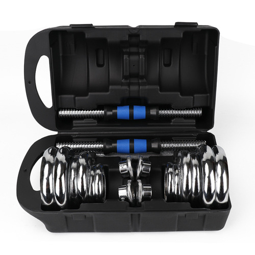 Plated Dumbbell 15/20kg Dumbbell Set, Plated Dumbbell Set, Multi-functional Men's Adjustable Dumbbell Barbell