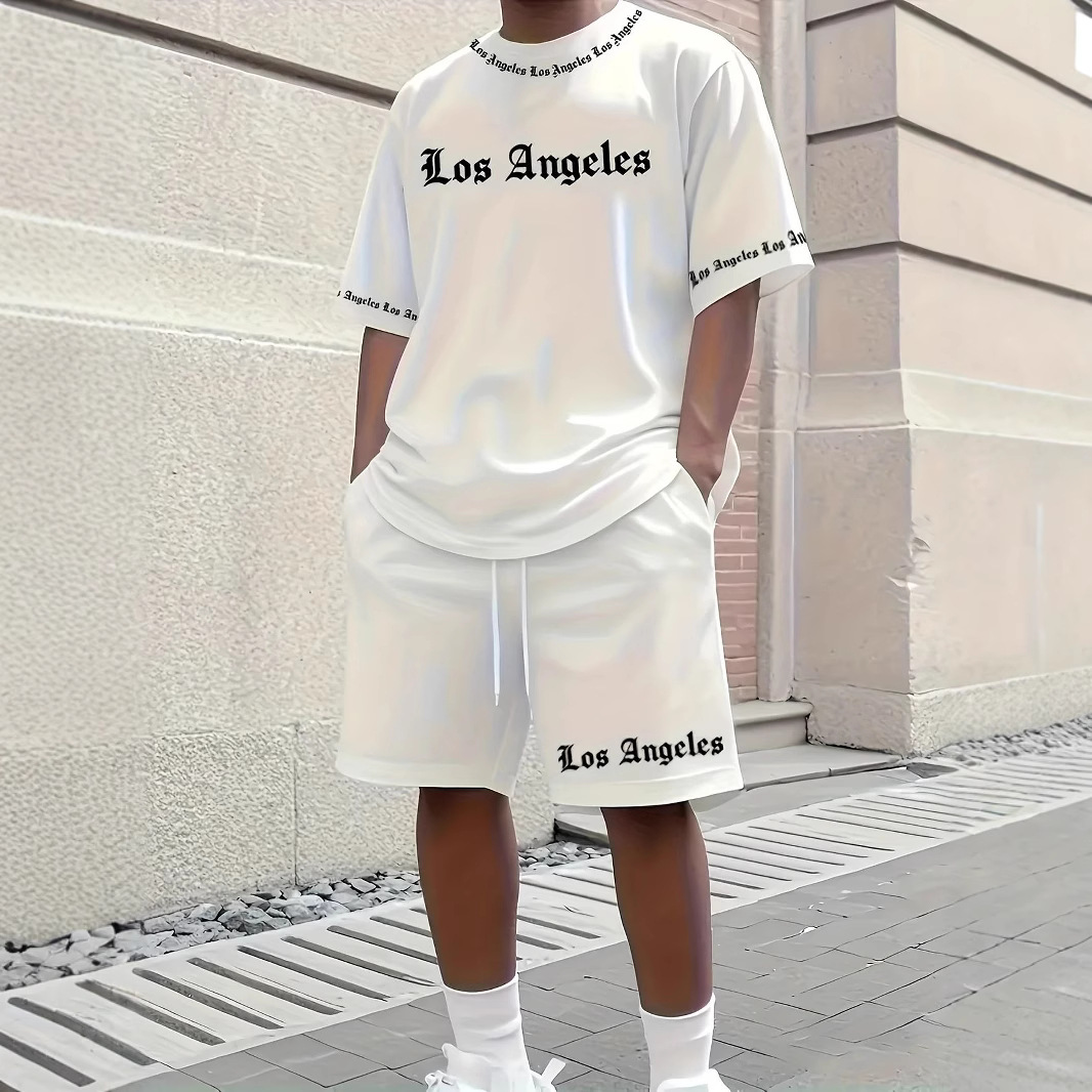 Cross-Border New Men's Los Angeles Suit Cross-Border Hot Product Temushine Amazon Trendy Manufacturer Direct Sales