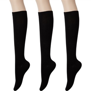Autumn and winter calf socks black women's stockings spring and autumn thin leg pressure calf socks Japanese ins trendy high socks