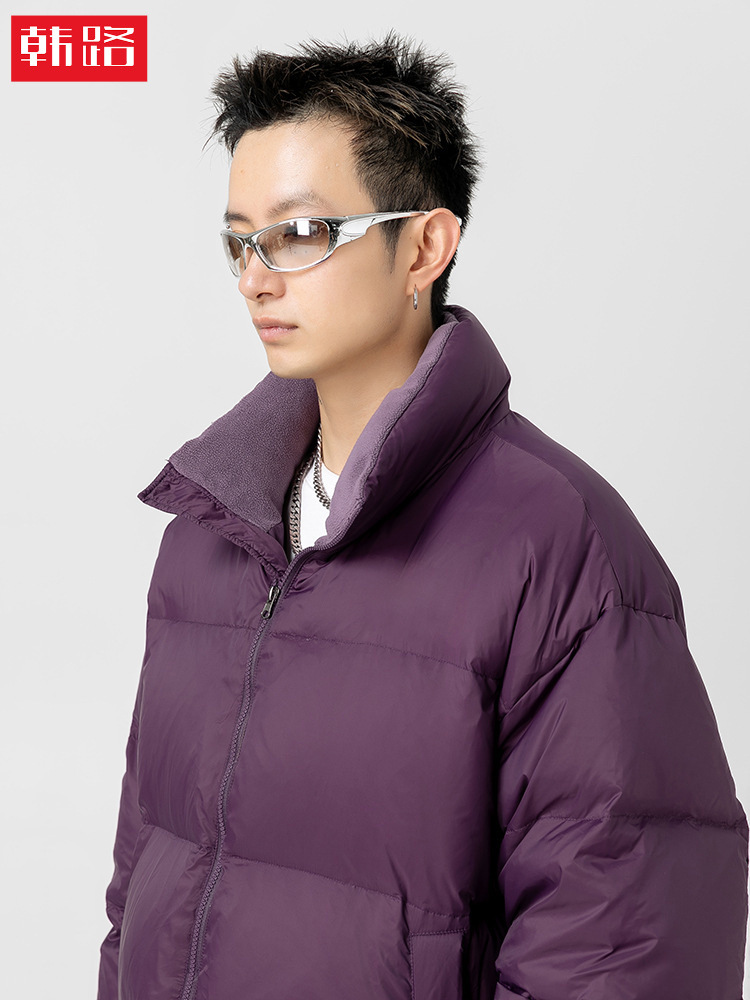 Se pueden abrir 90 chaqueta de plumón para hombre, mismo estilo, pareja de invierno, chaqueta de plumón de pato blanca cálida y gruesa holgada q