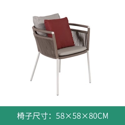 Balcón al aire libre patio jardín comedor silla Silla de ratán al aire libre B & B al aire libre mesa y silla cafetería bar al aire libre