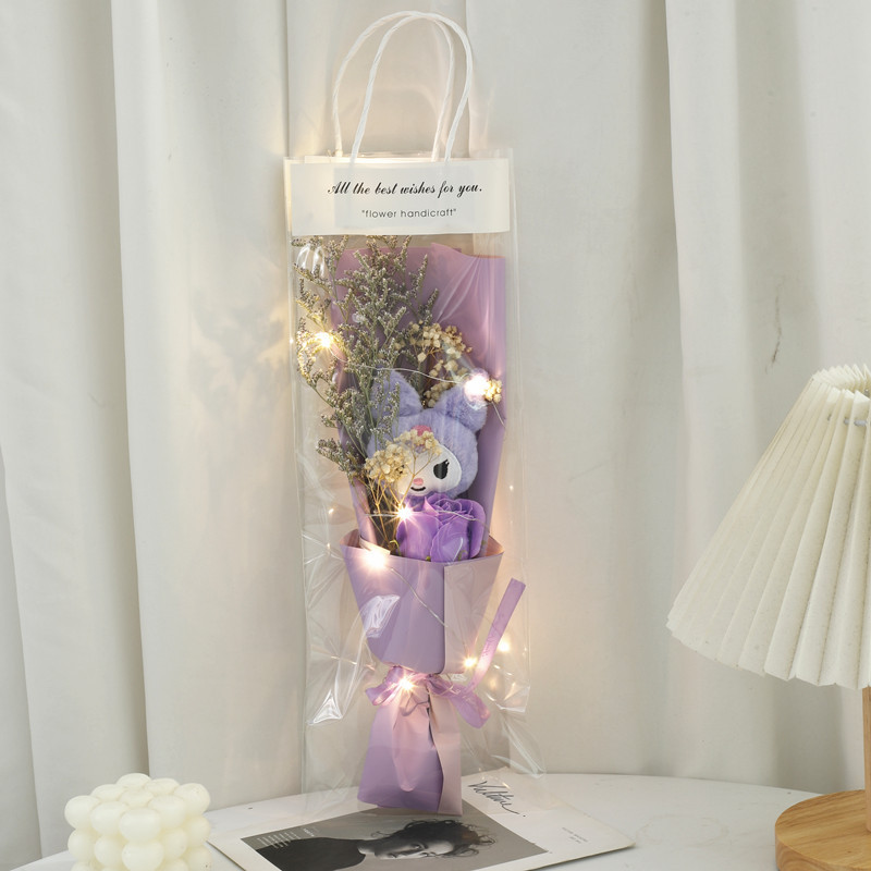 520 Día de San Valentín Nueva muñeca de bolsa Coulomi Ramo de jabón de rosa Regalo para novia masculina y esposa