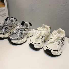 波拉韩国童鞋儿童运动鞋2024春夏女童跑步鞋洋气超轻男童休闲鞋子