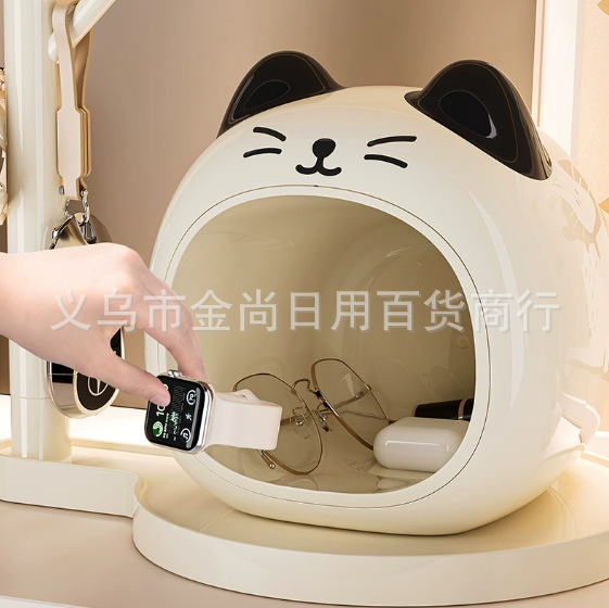 Cat Entrance Storage Box Living Room Shoe Cabinet Ornaments Key Watch Lipstick Small Objects Storage Box