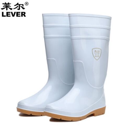 莱尔 SF-9-03雨靴白色靴防水防滑耐油耐酸碱耐腐蚀中高筒雨靴