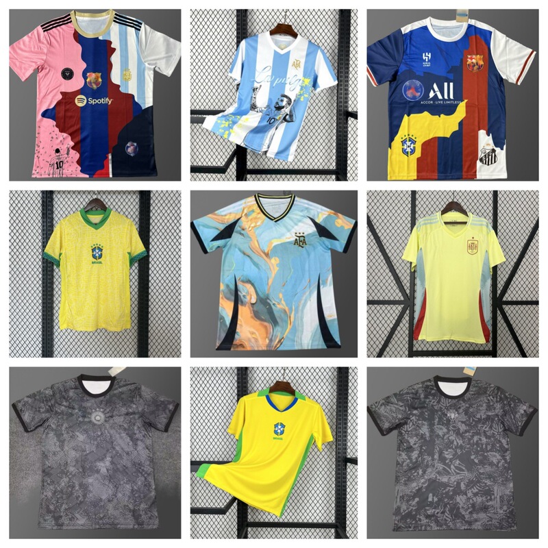 2526 Thai Version a National Team Brazil Argentina Spain Messi Neymar Football Jersey Soccer Jersey
