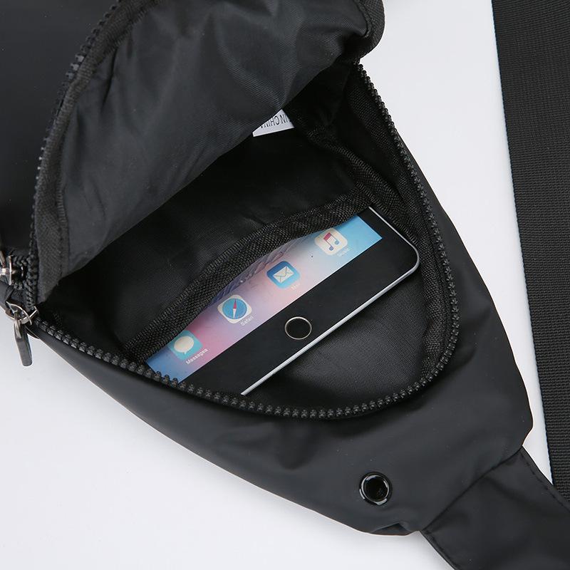 2025 primavera nuevo estilo pu hombre impermeable mini bolso de pecho moda casual simple bolso de teléfono móvil bolso de mensajero de hombro