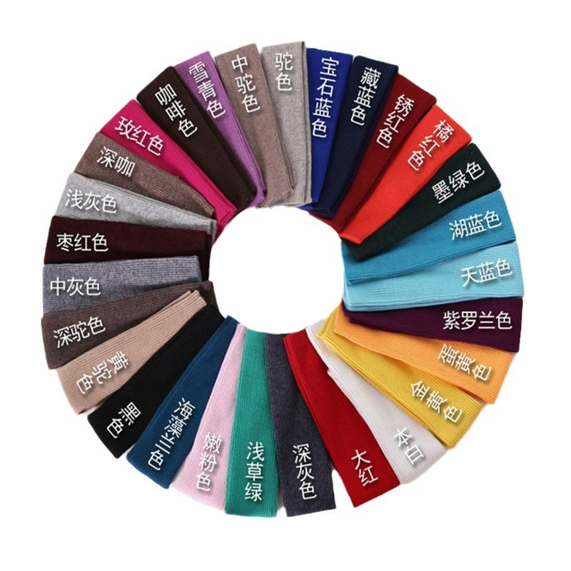 Cachemira falso mangas engrosadas mangas del brazo medio dedo estilo coreano largo guantes de lana otoño e invierno cálido