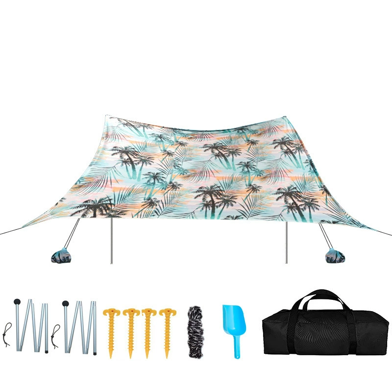 Beach handheld canopy for camping, digital tent, sun protection