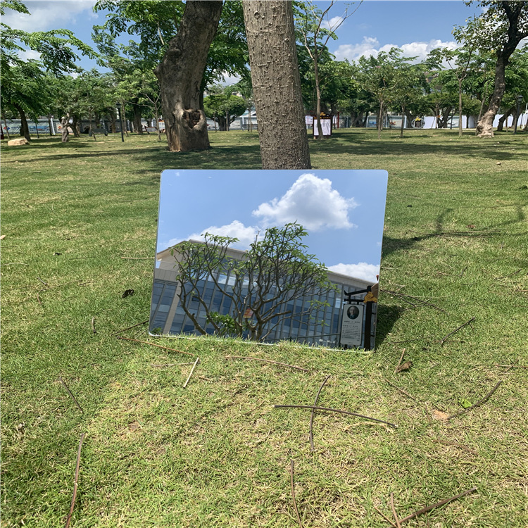 供应亚克力镜片 4mm亚克力镜子3D立体墙贴PMMA自粘方形圆角化妆镜