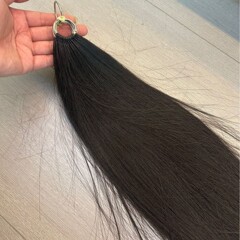 三代目ノンフォールヘアエクステンション、オリジナルブレイドヘアフェザー、パーマ・カラーリング可能、痕跡のない人毛オリジナルブレイドヘアフェザーエクステンション