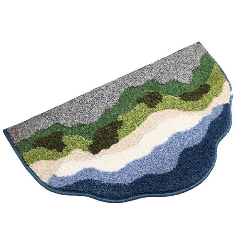 Искусственный мех коврик для пола, нескользящий, водопоглощающий, 40×60–80×120 см, милые цветочные и звериные принты