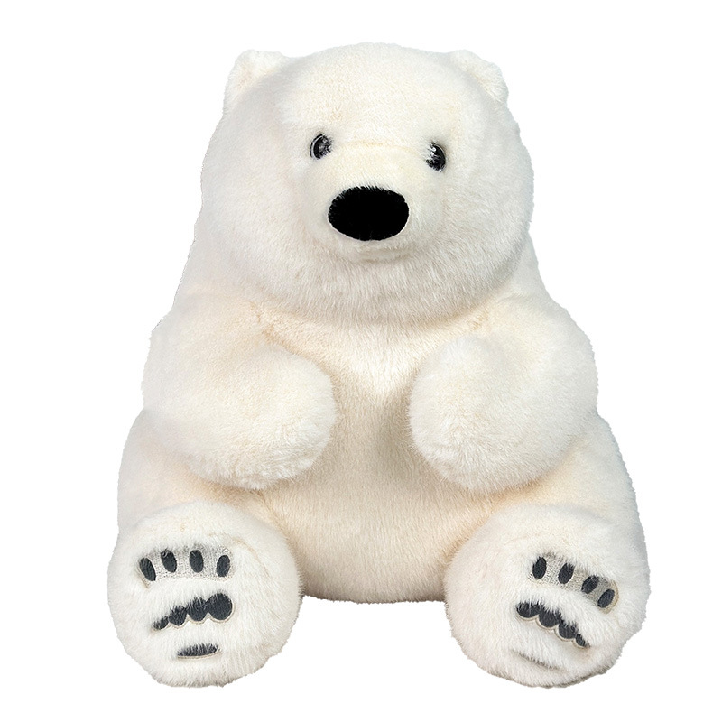 Muñecas de oso polar de comercio exterior animales polares extraños muñecas de peluche juguetes de peluche de tamaño grande 50cm muñecas de agarración