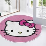 家用水晶绒防滑地垫图案DIY厨房卫生间房间加厚脚垫地毯方形圆形