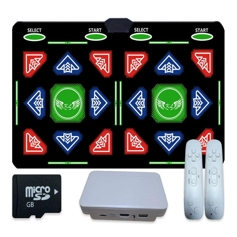 康&丽 Wireless two-person HD HDMI interface hand-dance footwork somatosensory game parent-child interactive running and dancing blanket