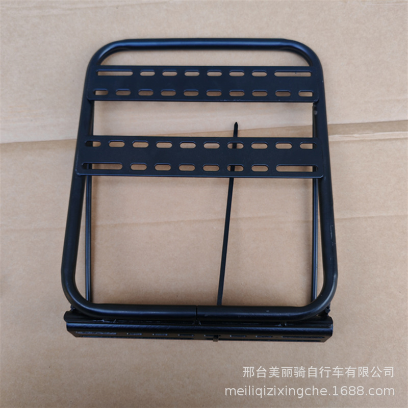 Electric bicycle universal disassembly-free rear shelf battery car rear backrest expansion tail box bracket modified cargo trunk
