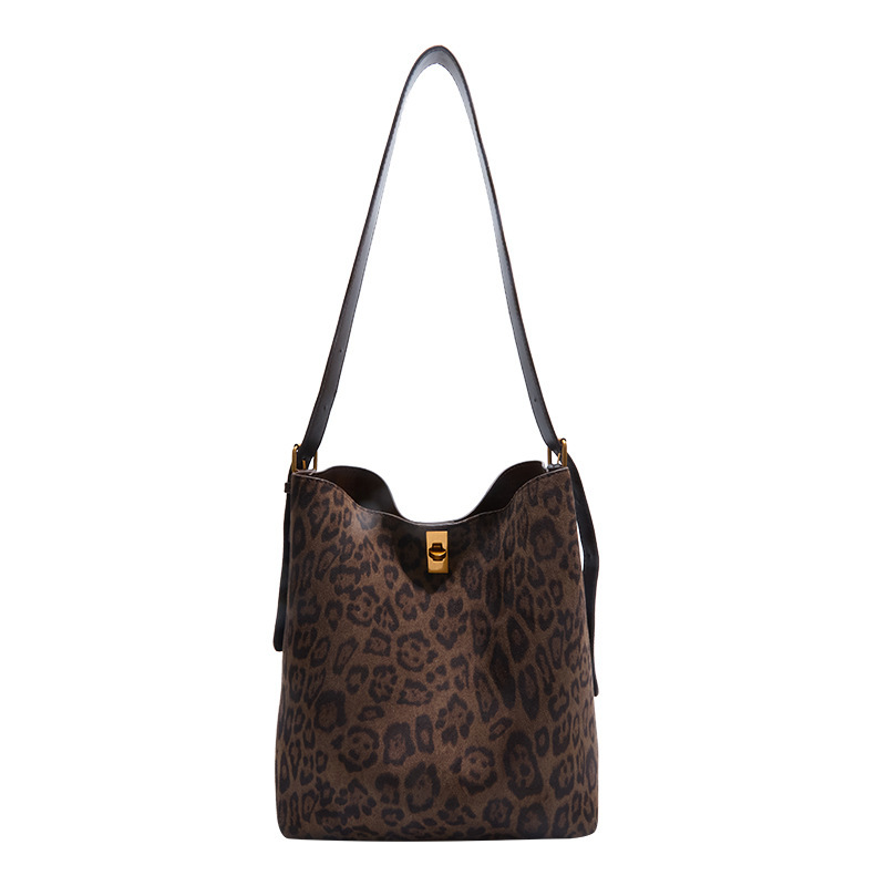 Autumn/Winter Bucket Bag Retro Suede Large Capacity Tote Bag For Women 2026 New Arrival Versatile Shoulder Crossbody Bag With Matching Pouch - Thumbnail 8