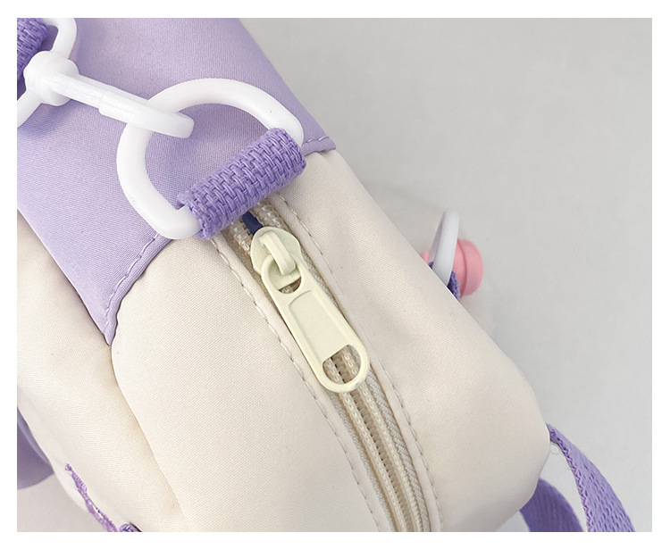 A Japanese niche double-sided multi-purpose bag for girls, a fresh and cute student single-shoulder bag, versatile carrying bear, +3 yuan undefined