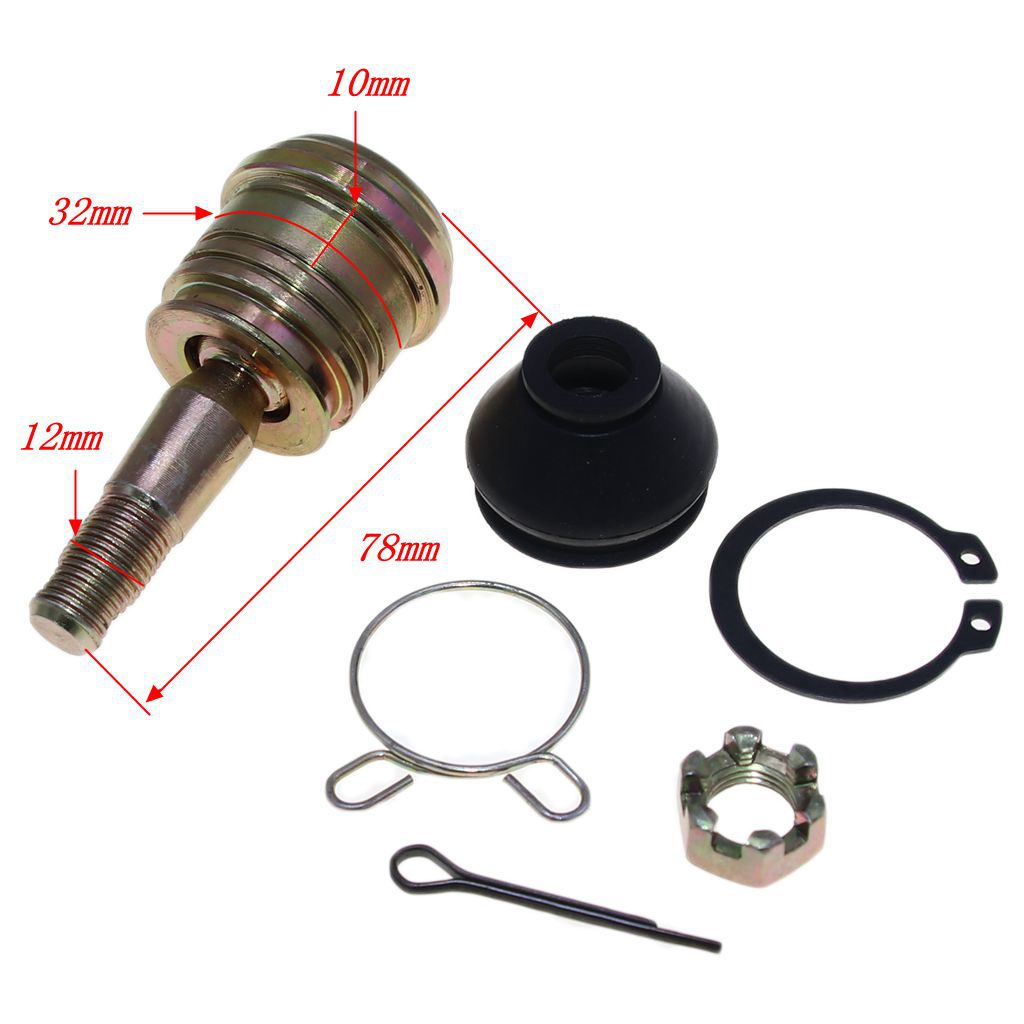 ATV parts beach vehicle accessories ATV150/180/200 modified rocker arm ball joint 12x10MM tie rod steering ball head
