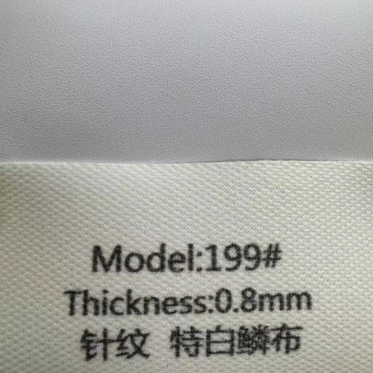 0.8mm 바늘 패턴 특수 흰색 비늘 천