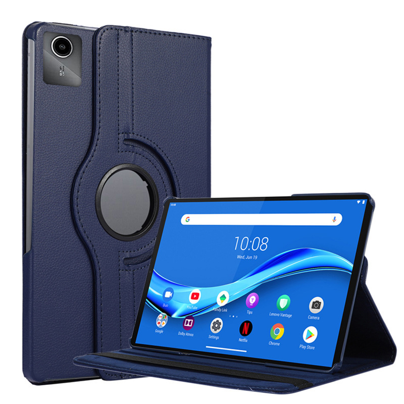 Suitable for Lenovo Xiaoxin Pad2024 tablet protective case 11-inch lychee pattern rotating leather case TB-331FC shell
