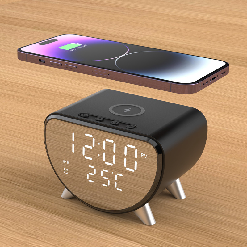 New Clock Alarm Clock Temperature 15W Smart Desktop Mobile Phone Charger Multi-Function Three-In-One Wireless Charger New Clock Alarm Clock Temperature 15W Smart Desktop Mobile Phone Charger Multi-Function Three-In-One Wireless Charger
