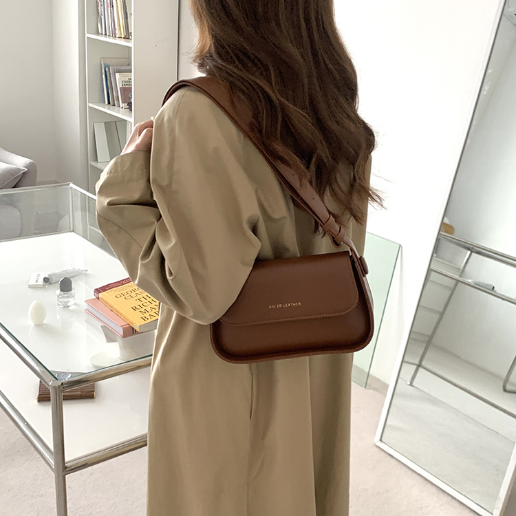 Bolso de las mujeres bolsa de mensajero de moda nicho de diseño bolsa de las axilas de las mujeres nueva correa de hombro ancha estilo coreano bolso crossbody bolsas