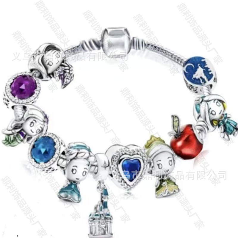 Panjia Diy cartoon beaded charm bracelet cross-border supply factory direct wholesale Mickey Mouse bracelet wholesale