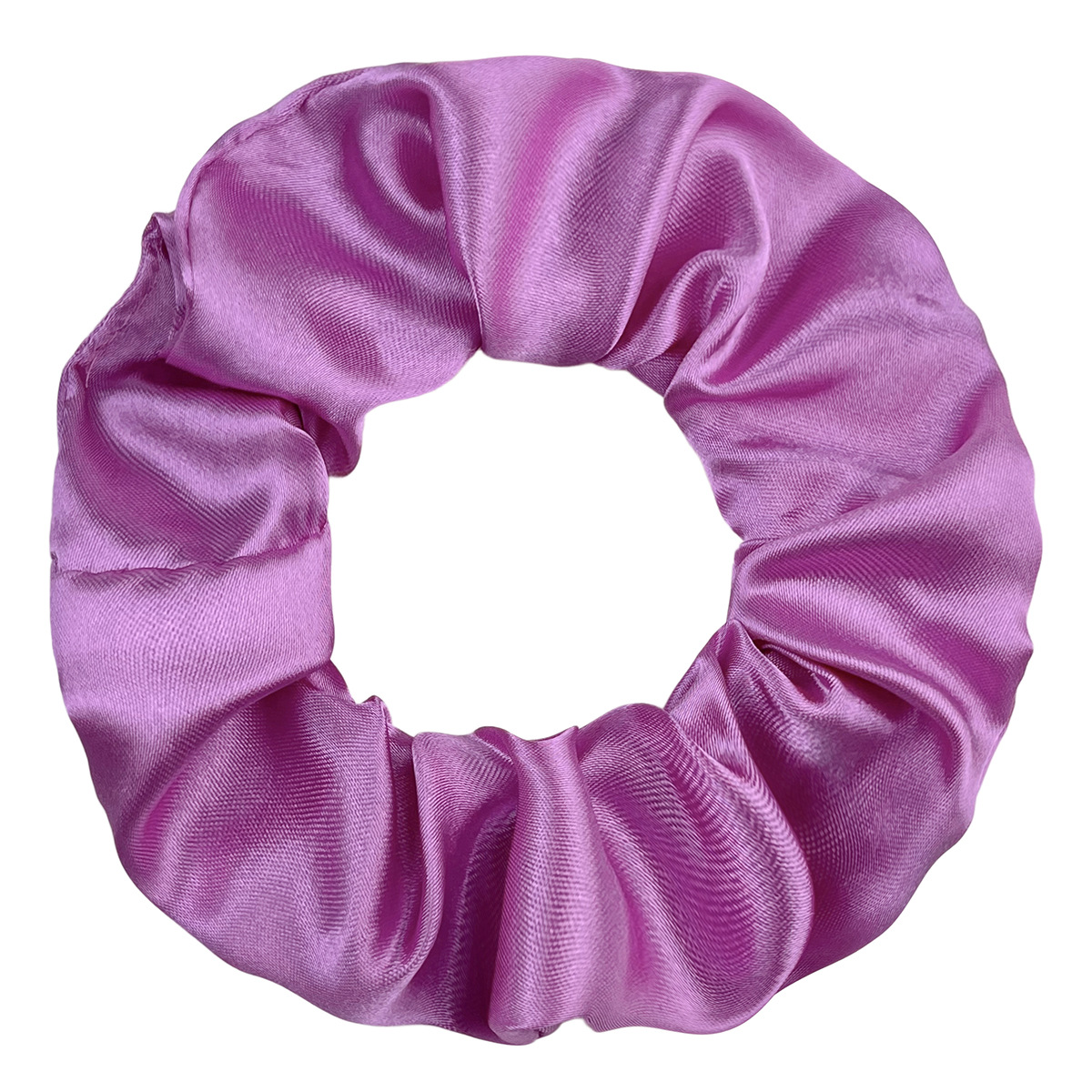 10g Weight Women's Simple Style Solid Color Cloth Rib-Knit Hair Tie