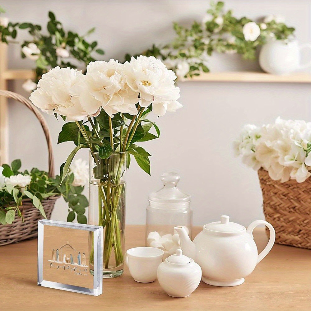 2D平面亚克力装饰品圣诞餐桌摆件家居办公室卧室节日装饰