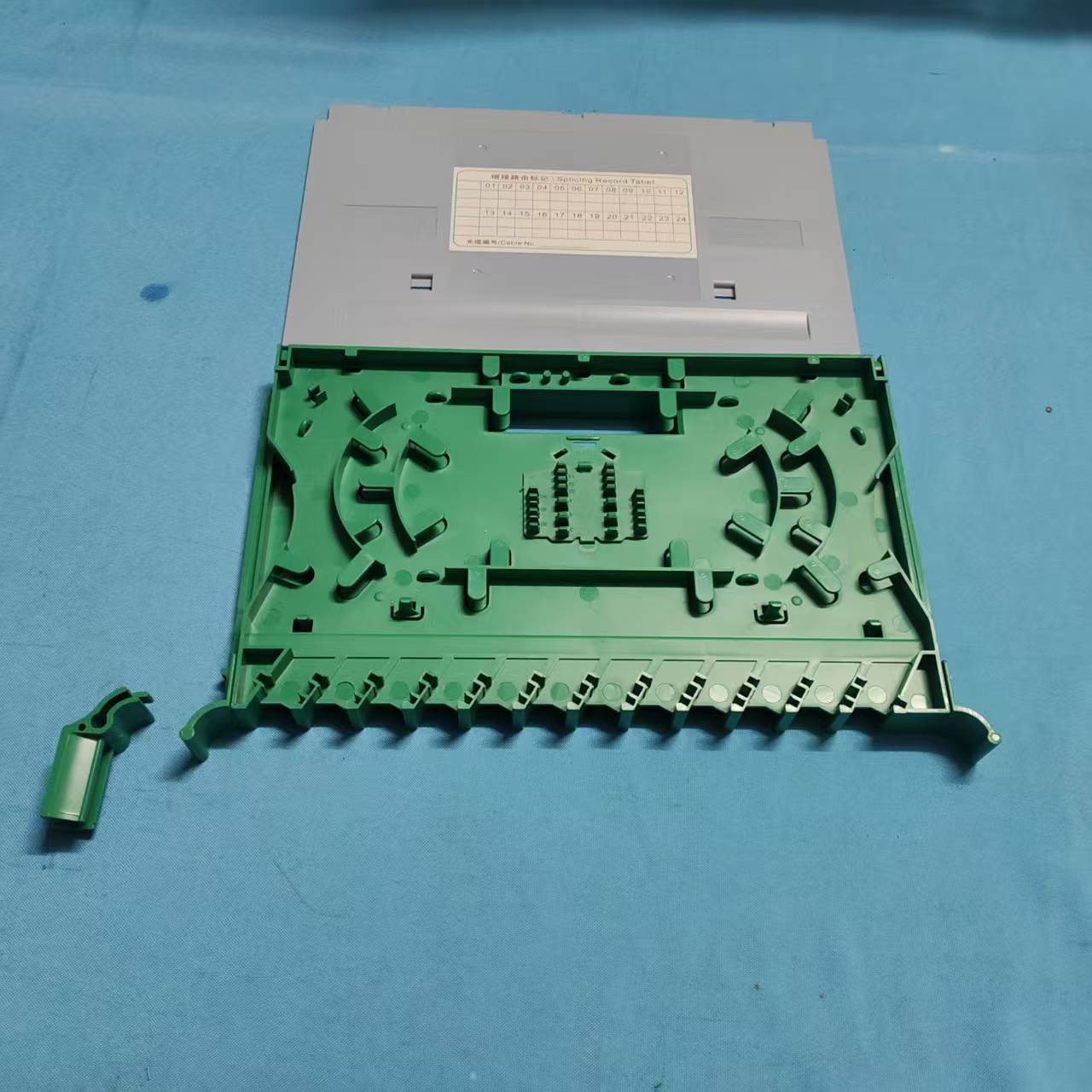 热卖24芯ODF一体化盘  24口V2.0双层左出熔纤盘  光纤架托盘