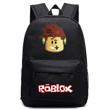 ROBLOX书包周边背包格子星空男女学生双肩包大容量可订学生减负