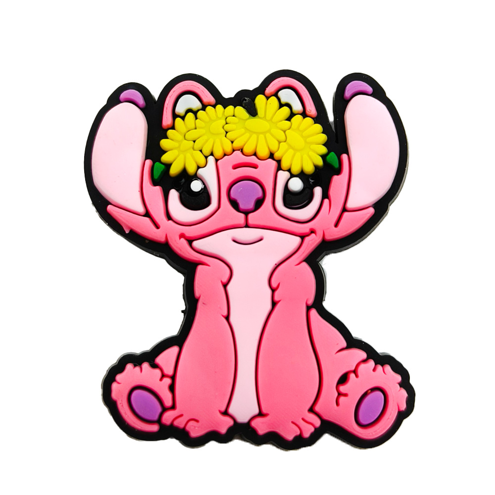 かわいい漫画スティッキシリーズ洞靴花pvcソフトガーデン靴diy装飾ボタン