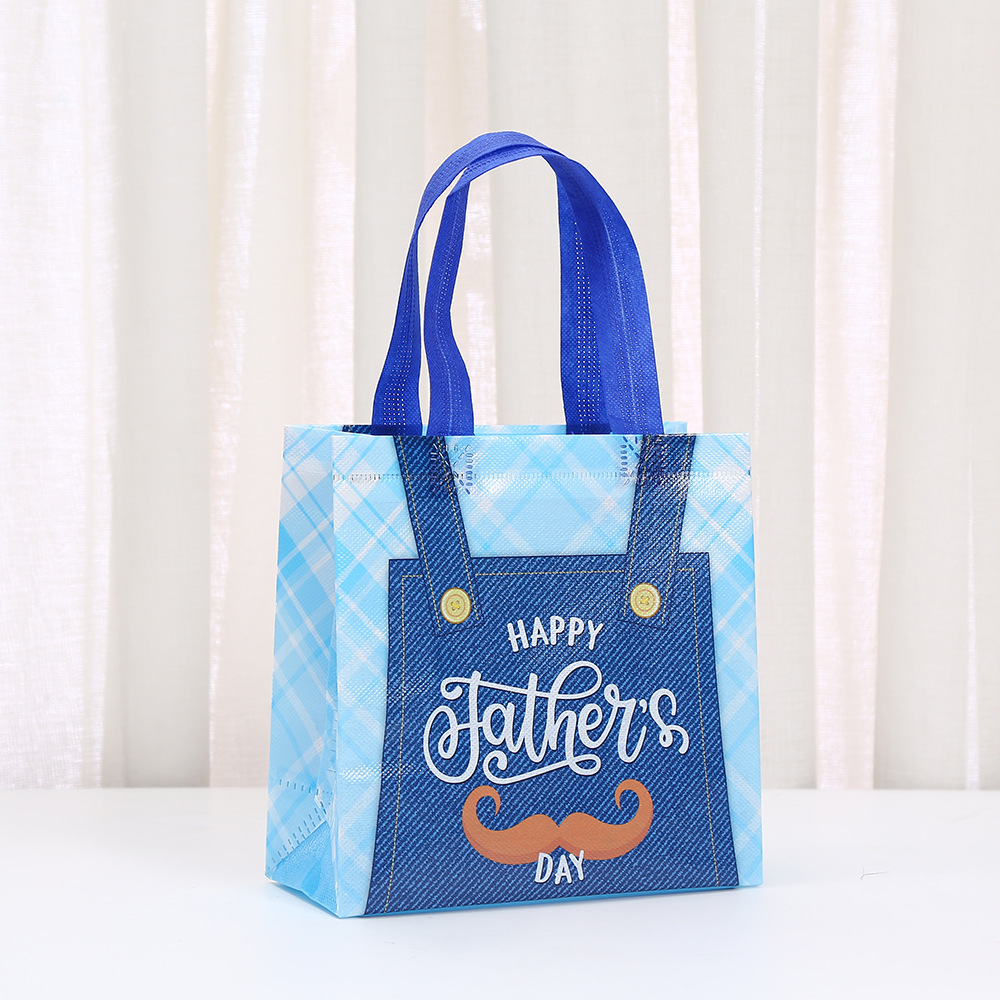 Father'S Day Festival Father'S Day Cute Slogan Bowtie Paper Casual Festival Gift Bags Party Supplies Gift Wrapping Supplies 1 Piece