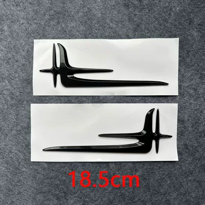 Suitable for Mercedes-Benz new C-Class, rear side emblem, E-Class, A-Class, E300L, C260L, extended version, car emblem, angel wing body sticker (Car logo) - standard-185cm