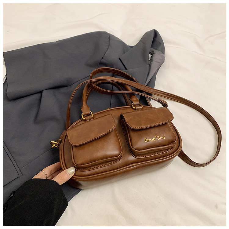 Retro Damen Umhängetasche Korean Style Handtasche Kissen Tasche_voghion.com