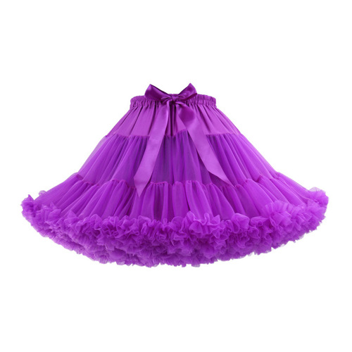 Adult Half-Skirt 230 Daily Tower Cloud Puff Festival Performance Cotton Candy Soft Yarn Fluffy Tutu Skirt