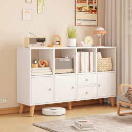 书柜置物柜矮柜子储物柜展示柜收纳柜一体客厅靠墙书架落地家用厂