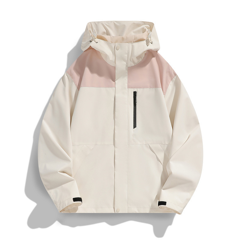 Primavera y otoño al aire libre vestir de asalto chaqueta hombre pareja adolescente color combinación de viaje traje de montaña MD9555