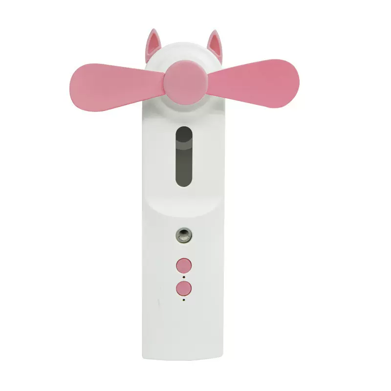 手持迷你喷雾小风扇便携式补水仪USB充电加湿器跨境礼品工厂批发