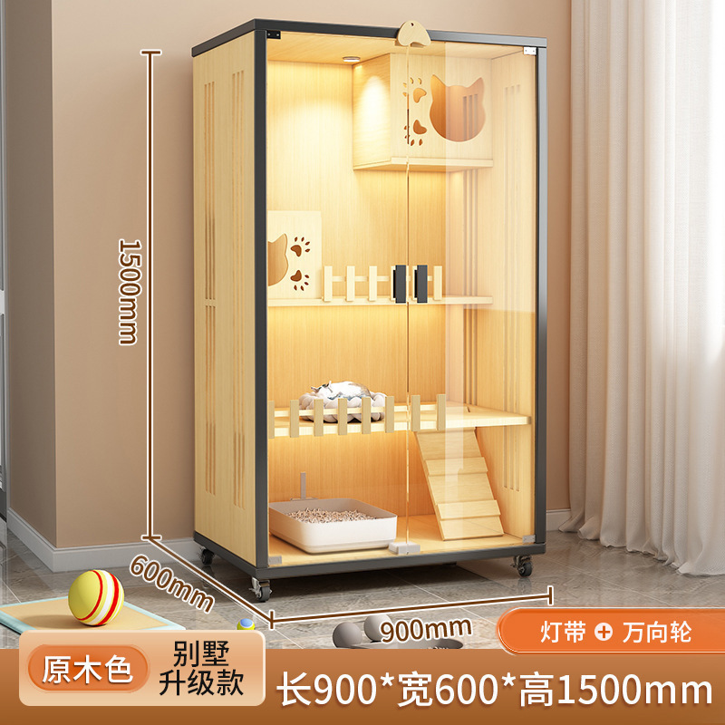 デュプレックスロフト多層猫ヴィラ猫ハウス猫キャビネット特大フリースペース高級家庭用屋内超大容量猫|undefined