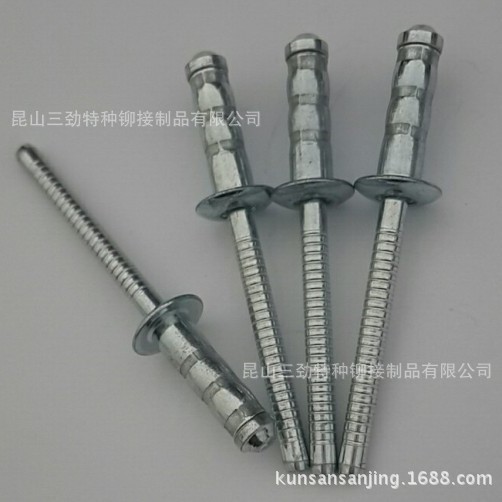 双鼓抽芯铆钉全铁双鼓抽芯铆钉双鼓铁拉钉铆钉高强度全铁双鼓铆钉