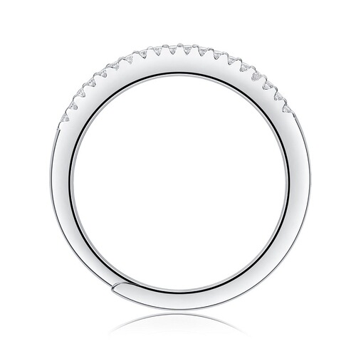 S925 silver ring, moissanite light chasing women's ring, stacked ring, factory delivery