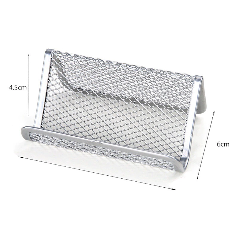 Настольные офисные принадлежности Колючая проволока Сетка Держатель визитной карточки, Товары для дома Антикоррозийный держатель для визитной карточки Чехол для визитной карточки Держатель для мобильного телефона