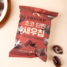 韩国进口涞可虾片巧克力焦糖花生味休闲追剧膨化解馋儿童零食脆片