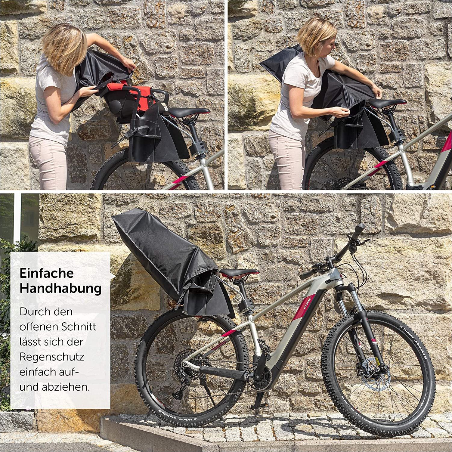 Cross-border bicycle rear seat cover 210D silver-coated fabric bicycle child seat waterproof cover dustproof and rainproof bicycle