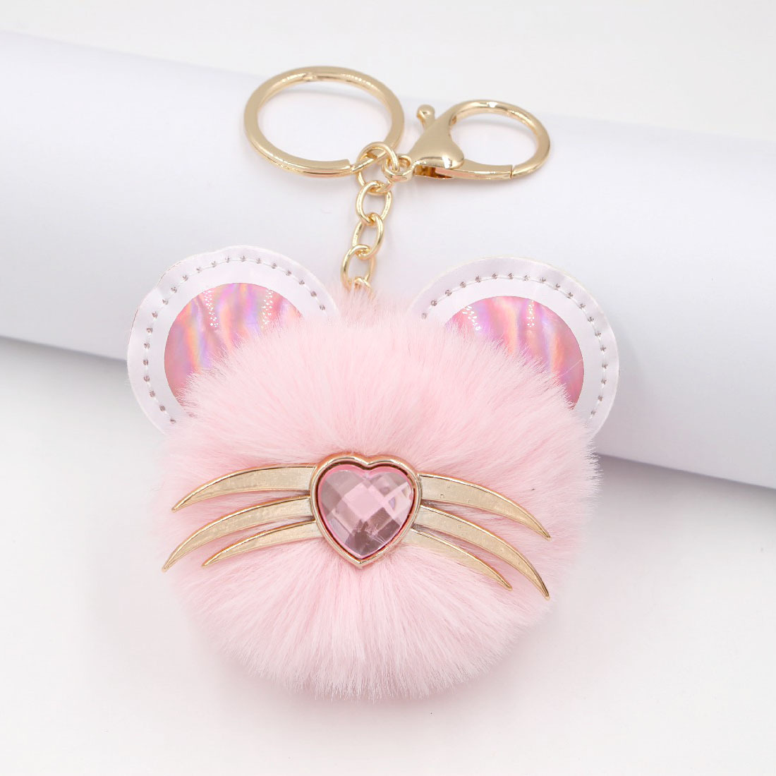 Mignon Léopard Chat Barbe En Peluche Griffe De Chat Sac Pendentif Porte-clés Pendentif display picture 1