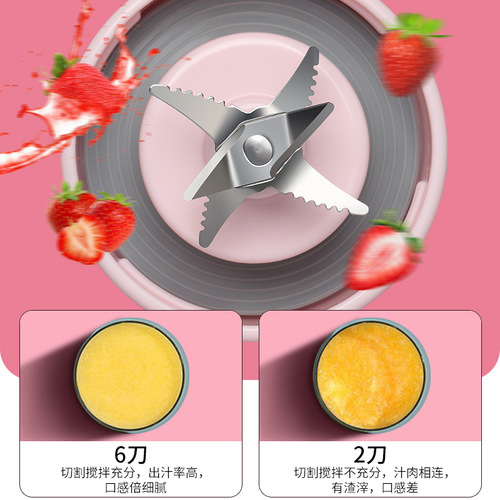 Nanjiren Wireless Juicer Portable Home Fruit Blending Cup Mini Juicing Cup Small Juicer