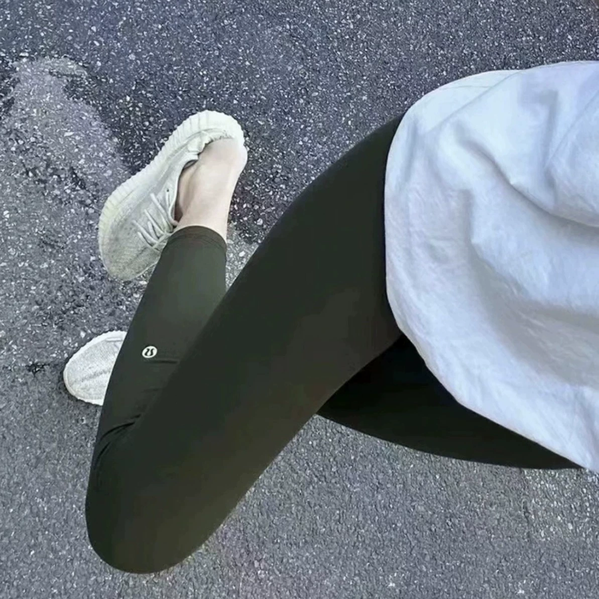 LULU та же нога маркировка антибактериальные дышащие штаны для йоги брюки с высокой талией и ягодицами.